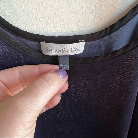 NWOT Samantha Dru Velvet Tank - Picture 3 of 4